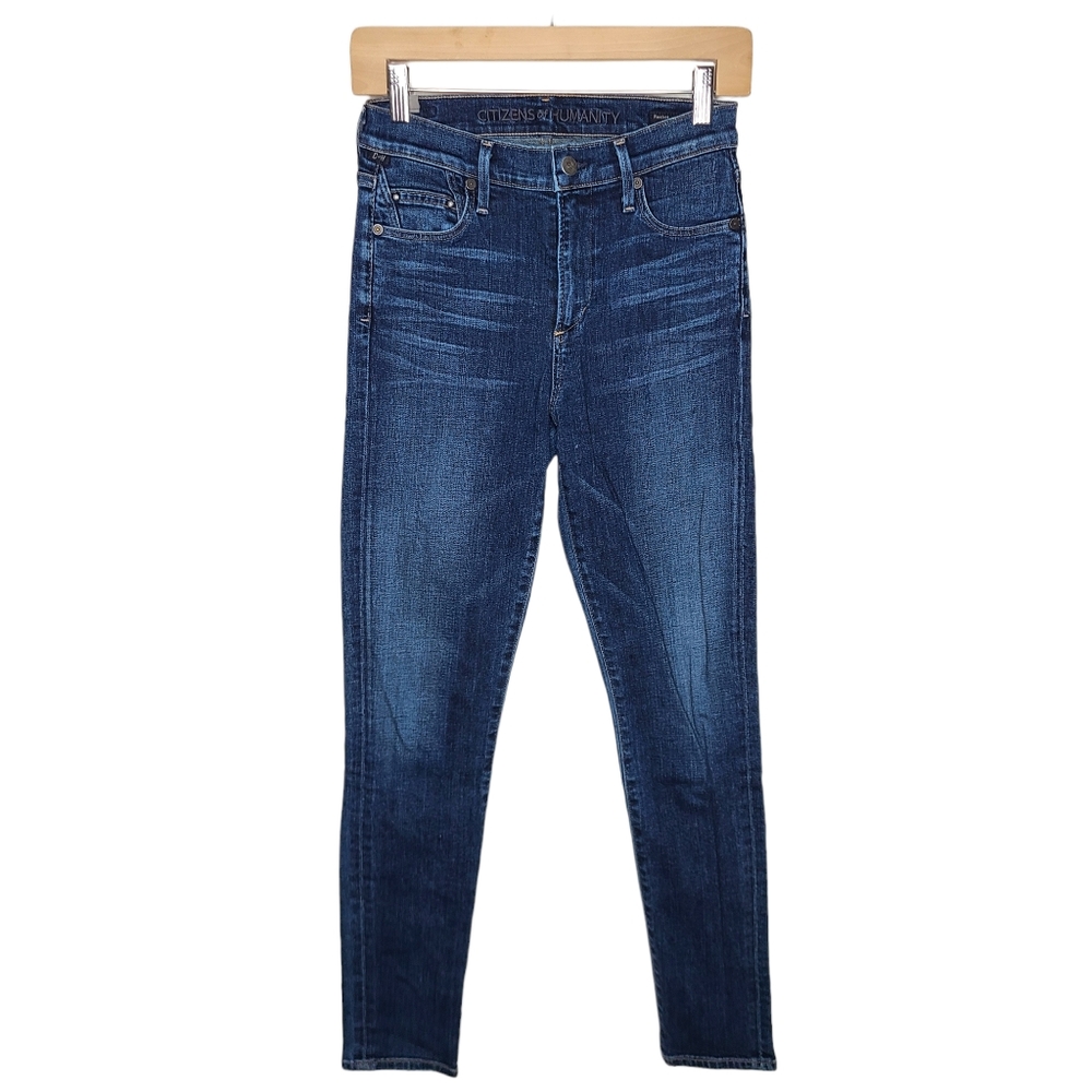 Citizens Of Humanity Rocket High Rise Skinny Medium Dark Wash 27